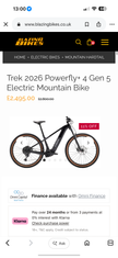 Trek Powerfly 4 2026 Medium 14 miles!