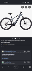 Cube Reaction Pro 2023 XXL 270 miles