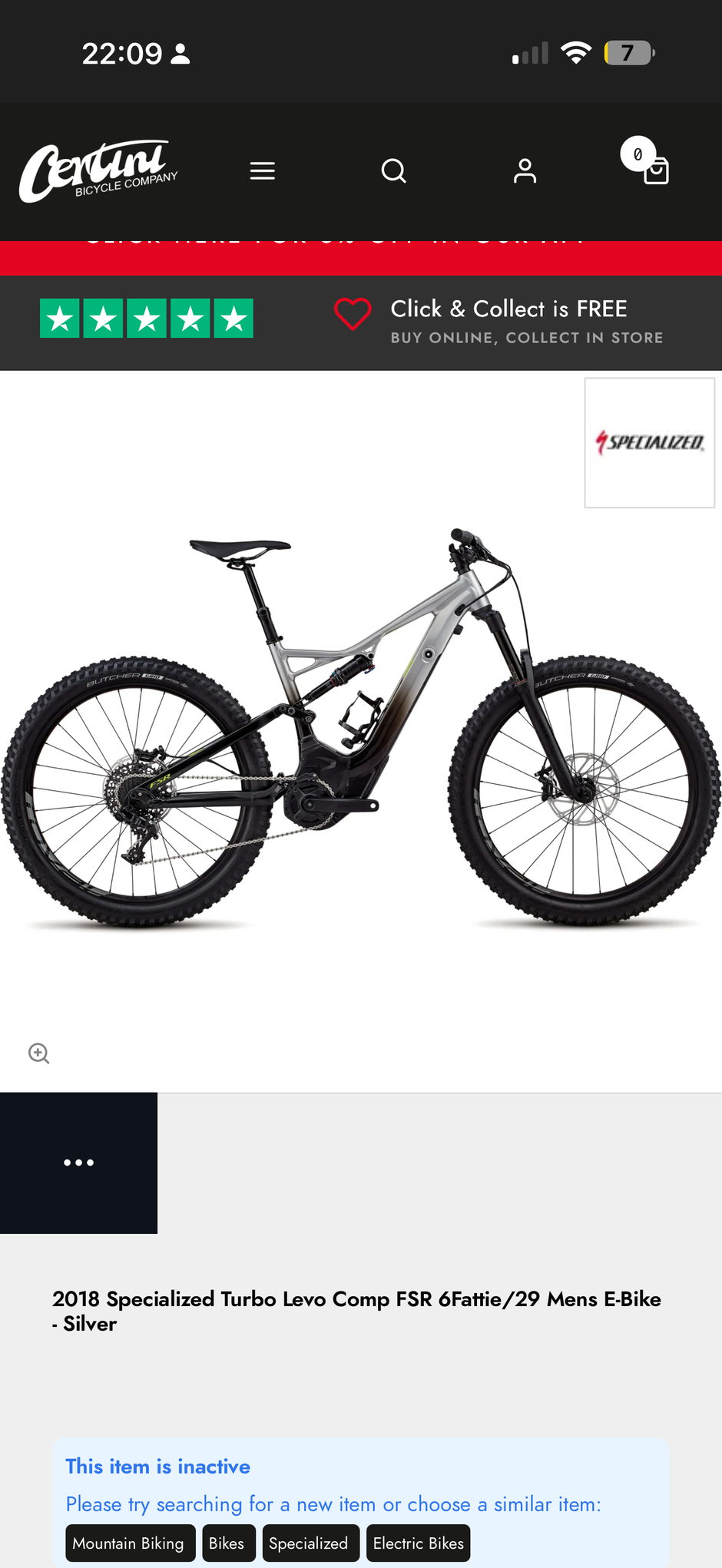 Specialized Turbo Levo FSR Comp Electric Bike XL 330 miles