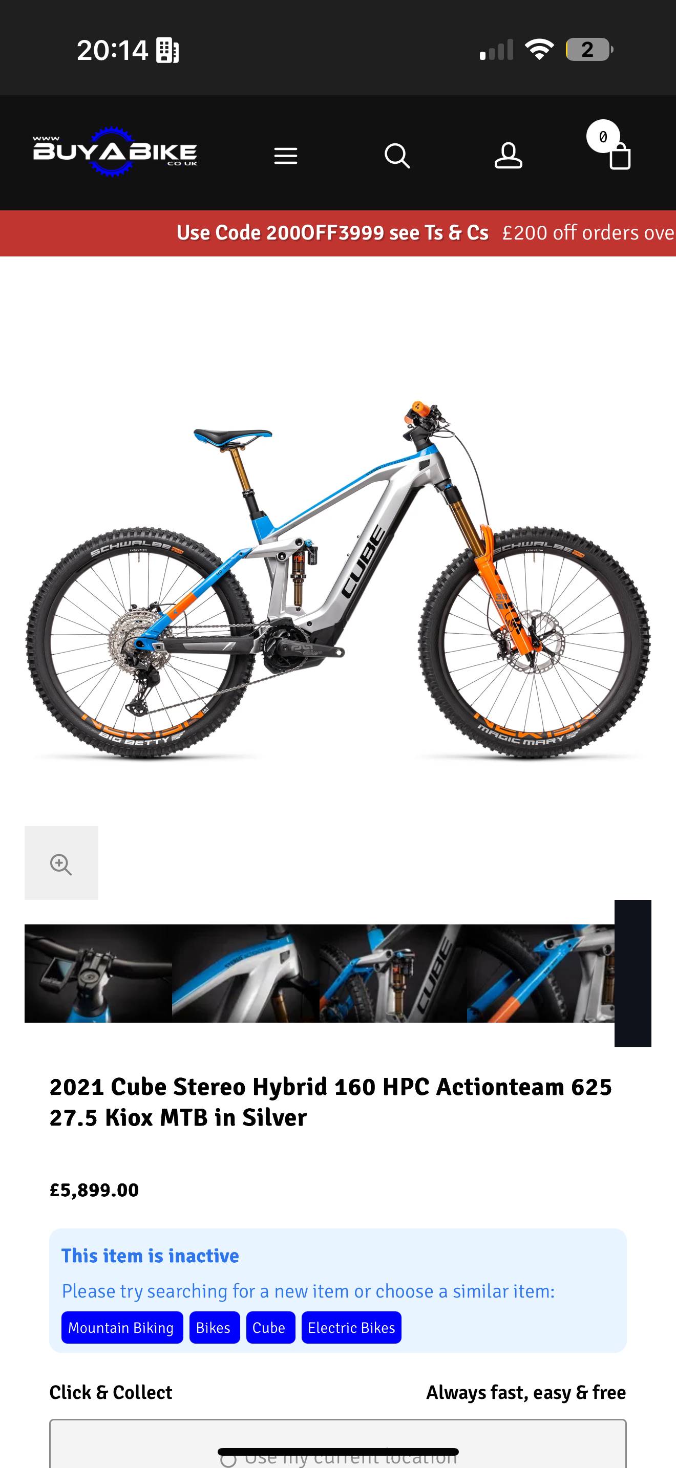 Cube Stereo Hybrid 160 HPC Action Team 625 2021 Bosch Medium E Bike Emtb