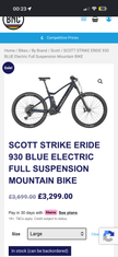 Scott Strike E-Ride 930 2024 Large 72 miles