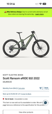 Scott Ransom Eride 910 2022 Medium 190 miles