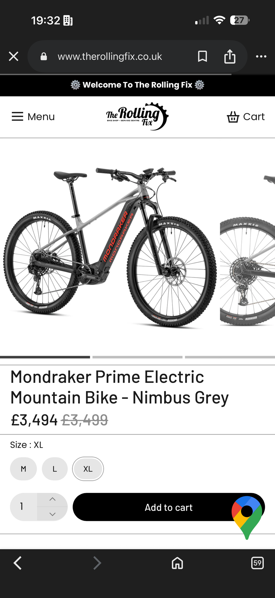Mondraker Prime 29 Medium Electric Mountain Bike 300 Miles