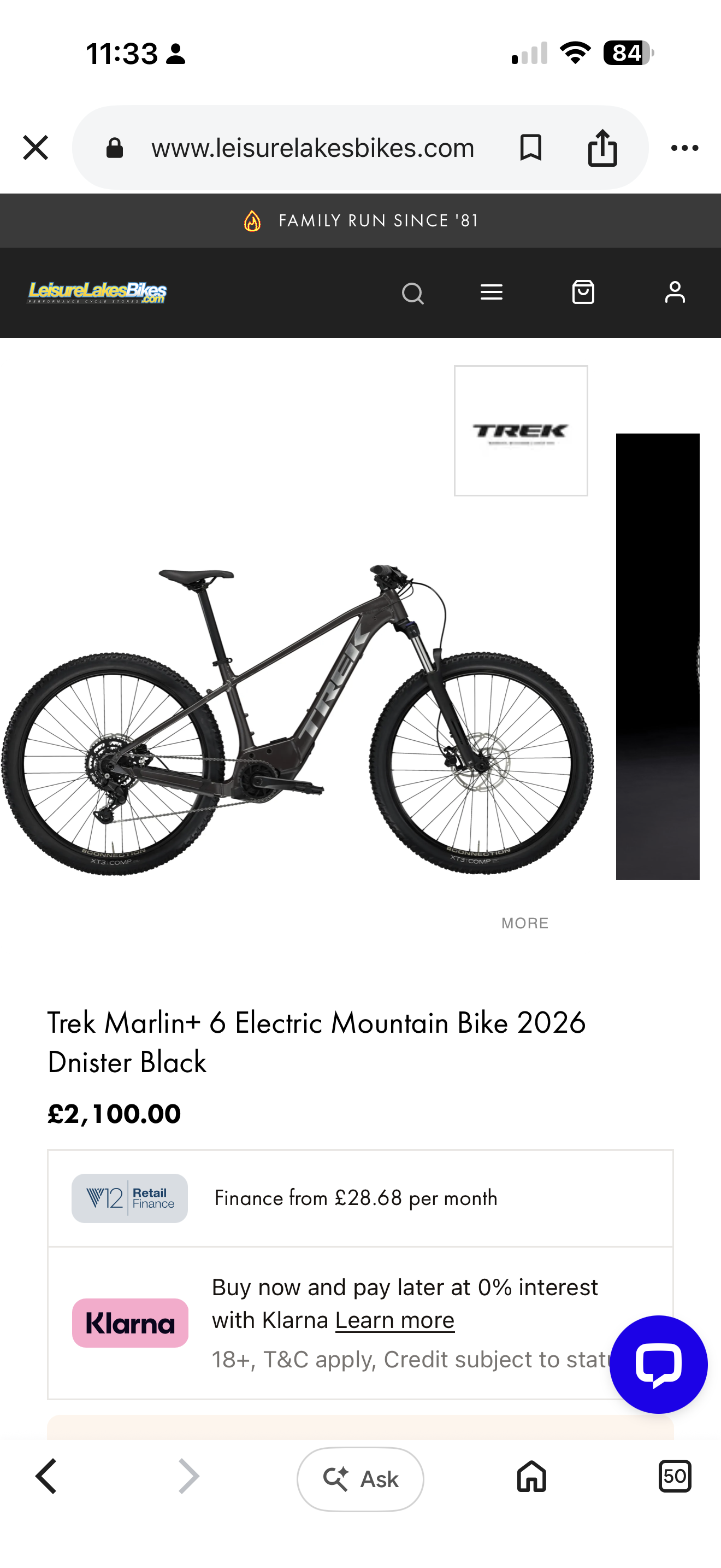 Trek Marlin 6+ 2024 Large EMTB