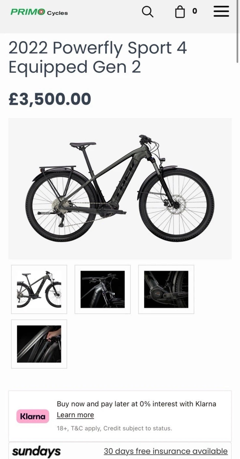 Trek Powerfly 4 Sport Equipped 2022 Medium Electric Bike RRP £3500