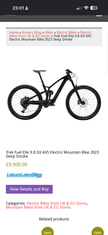 Trek Fuel Exe 9.8 GX AXS 2024 Large Electric Mountain Bike RRP £9,900!