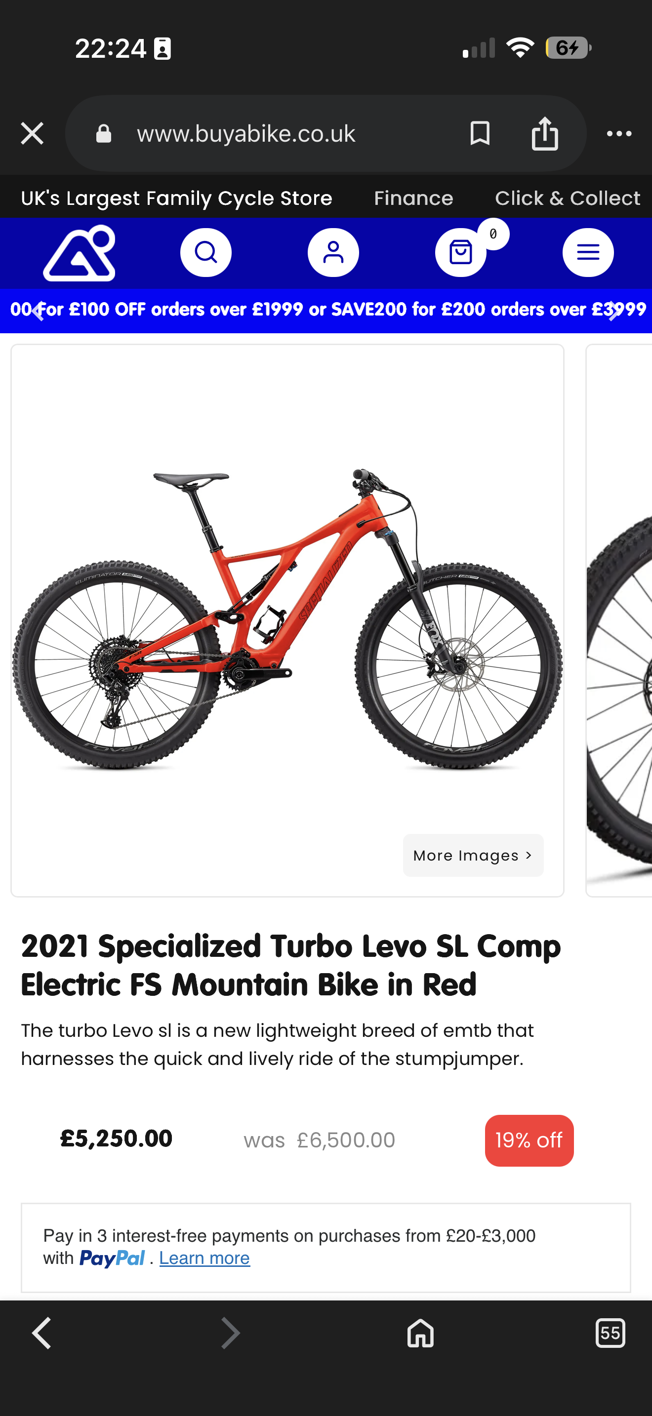 2021 Specialized Turbo Levo SL Comp Electric FS Mountain bike